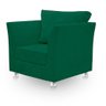 Poltrona Cadeira Decorativa para Sala e Quarto Lisboa Suede Verde - 4
