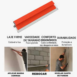 Desempenadeira Lisa Aço Inox para Massa Corrida 40cm - 6
