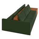 Ver imagem 4 de Sofá Ilha 3 Lugares Living 402cm Modulado Lary Veludo K01 Cor Verde