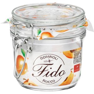 Bormioli Rocco Fido Pote Hermético 10x10x10cm 350ml Vidro Transp