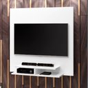 Ver imagem 1 de Painel TV até 42" Polegadas 2 Nichos Branco Quenia J&A Móveis 90x90x23