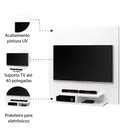 Ver imagem 4 de Painel TV até 42" Polegadas 2 Nichos Branco Quenia J&A Móveis 90x90x23