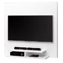Ver imagem 2 de Painel TV até 42" Polegadas 2 Nichos Branco Quenia J&A Móveis 90x90x23