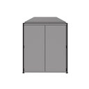 Ver imagem 3 de Mesa Escrivaninha 170cm x 60cm com Armário 2 Portas Cinza Sagrado com Preto