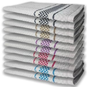 10 Panos de Prato Atoalhado Felpudo Premium Az+vm+rx+mr+pr