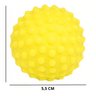 Kit 12 Bolinha Cravo Fisioterapia Anti Stress Mão Bola Pet Exercitadora - Amarelo - 3