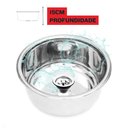 Ver imagem 4 de Prateada Cuba Inox com Aço 304 - Medidas 30x15cm