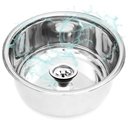 Ver imagem 1 de Prateada Cuba Inox com Aço 304 - Medidas 30x15cm