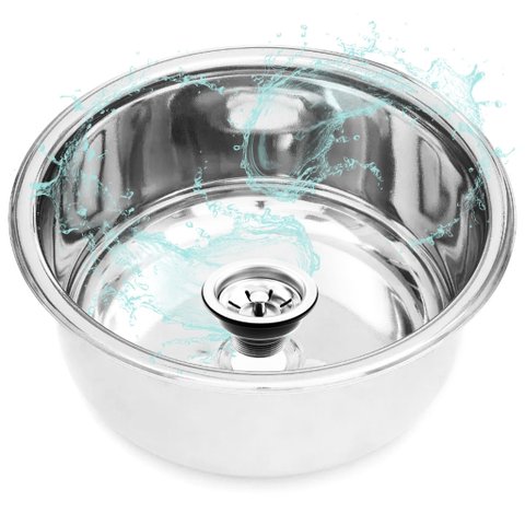 Prateada Cuba Inox com Aço 304 - Medidas 30x15cm