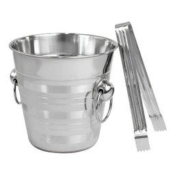 Kit Drinks Bar 3 Peças Coqueteleira Balde Pegador Inox - 2