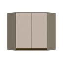 Ver imagem 1 de Armário Aéreo Cozinha Modulado Canto Oblíquo Connect 2 Portas Duna/Cristal - Henn