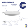 Moldura Roda Meio Eva Adesivado Júpiter 3,5cmx5mm 5 Metros - Branco - 3
