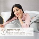 Ver imagem 4 de Bedsure Conjunto Padrão de 2 Fronhas de Cetim Marfim