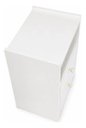 Ver imagem 5 de Mesa de Cabeceira Cristal Luxo com Duas Gavetas Quarto Fosco Branco