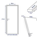 Ver imagem 4 de Kit Porta de Madeira Lisa Primer 210x82cm Batente 14cm Uniportas Abertura Direita Branco