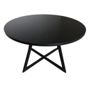 Ver imagem 1 de Mesa Estilo Industrial Redonda 140cm - Cor Preto