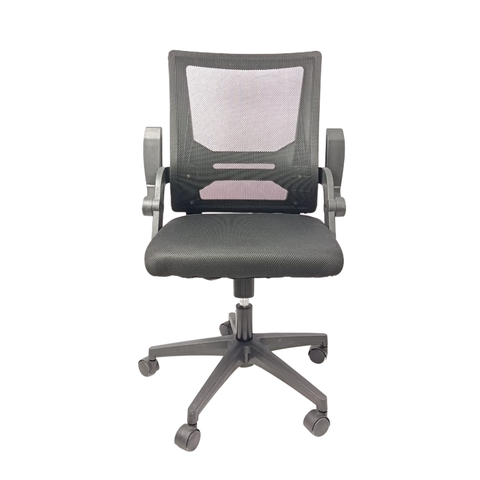 Cadeira Diretor Tela Braço Flange Relax System Preta W-16