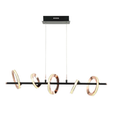 Ver imagem 1 de PENDENTE GINGA ROSE GOLD E PRETO E PRETO (C)19CM (L)85CM (A)24.5CM 2 X 4.3W + 3 X 6.1W 3000K 1345LM