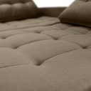 Ver imagem 7 de Sofá Cama Reclinável 2 Lugares 220cm Nayla Veludo Turkey Capuccino Matrix