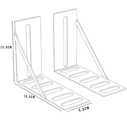Kit 05 Pares Frame Adaptador Para Cabeceira Cama Box L02 Casal Queen King Solteiro - Lyam Decor - 5