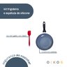 Frigideira Antiaderente de Cerâmica e Alumínio e Espátula de Silicone - Oikos - 3