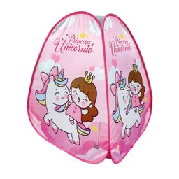 Toca Barraca Infantil Dobrável Pop Up + 50 Bolinhas Princesa Unicórnio - 4