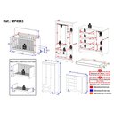 Ver imagem 4 de Quarto de Bebê Completo com Berço Americano 3 em 1 e Colchão Incluso Flor Multimóveis MP4943