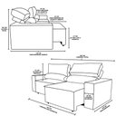 Ver imagem 5 de Sofá Retrátil/reclinável 2,00m Confortável com Molas