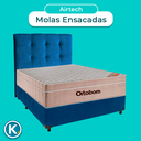 Ver imagem 4 de Kit Cama Box + Cabeceira + Colchão Casal Molas Ensacadas - Airtech - Ortobom
