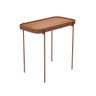 Mesa Lateral G Melin 70x37 Nature com Pes Metal Cobre Ofertamo - 1
