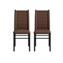 Ver imagem 1 de Conjunto 2 Cadeiras 41cm x 96,5cm Tokio Marrom/Preto