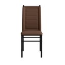Ver imagem 4 de Conjunto 2 Cadeiras 41cm x 96,5cm Tokio Marrom/Preto