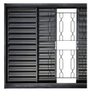 Janela Veneziana 4f 120x100 Req7cm sem Vidro Gd Elo Corrente - 2