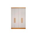 Ver imagem 1 de Módulo de Quarto Rizon Guarda Roupa C/ 4 Portas e 3 Gavetas /linea Cumaru/fendi - Novo Horizonte