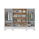 Ver imagem 5 de Cômoda Infantil 125cm 2 Portas e 4 Gavetas Allegra Multimóveis Mp4445 Branco/off White
