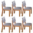 Ver imagem 5 de Kit Mesa de Jantar Violeta Mel com 6 Cadeiras Bela