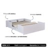 Cama Montessoriana para Criança com Colchão Incluso Mdf Resistente Padrão Casal - 3
