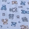 Enxoval de Bebe Kit de Berço Americano Cortina Algodão Menino Menina 9 Peças:urso Azul - 7
