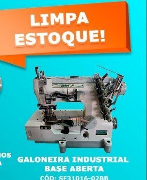 Galoneira 3 Agulhas, 6000 Rpm,com Mesa Motor-aberta - 2