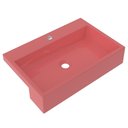 Ver imagem 1 de Cuba Pia Semi Encaixe para Banheiro Retangular 54cm XRT C08 Rosa - Mpozenato