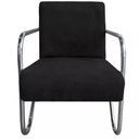 Ver imagem 7 de Kit com 2 Poltronas Decorativa Sabrina Cromada Preto