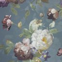 Ver imagem 6 de Papel de Parede Floral Azul e Roxo Vinilico Lavável+ Cola Inclusa