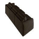 Ver imagem 5 de Sofá Cama Modulado Retrátil e Reclinável Decorativo Varsóvia 306cm Veludo Marrom G33 - Gran Belo