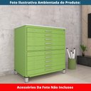 Ver imagem 2 de Mapoteca 10 Gavetas Pandin 120 Cm (larg) Inmetro Tampo Mdp Branco Estrutura e Gavetas em Aço Verde
