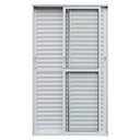 Ver imagem 1 de Porta de Correr Alumínio Branco Veneziana 03 Folhas Maxx - 210x120 - Esquerda