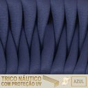 Ver imagem 2 de 7 Cadeiras Atenas Tricô Náutico e Alumínio com Proteção Uv Azul