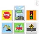 Ver imagem 1 de Kit com 6 Quadros Decorativos do Tema Carros: Branca