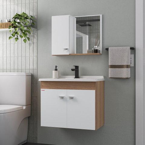 Conjunto para Banheiro Kit Econômico Suspenso 60cm - Fabribam