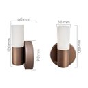 Ver imagem 4 de Arandela Pipe Special G9 Cor Amêndoa