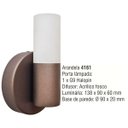 Ver imagem 6 de Arandela Pipe Special G9 Cor Amêndoa